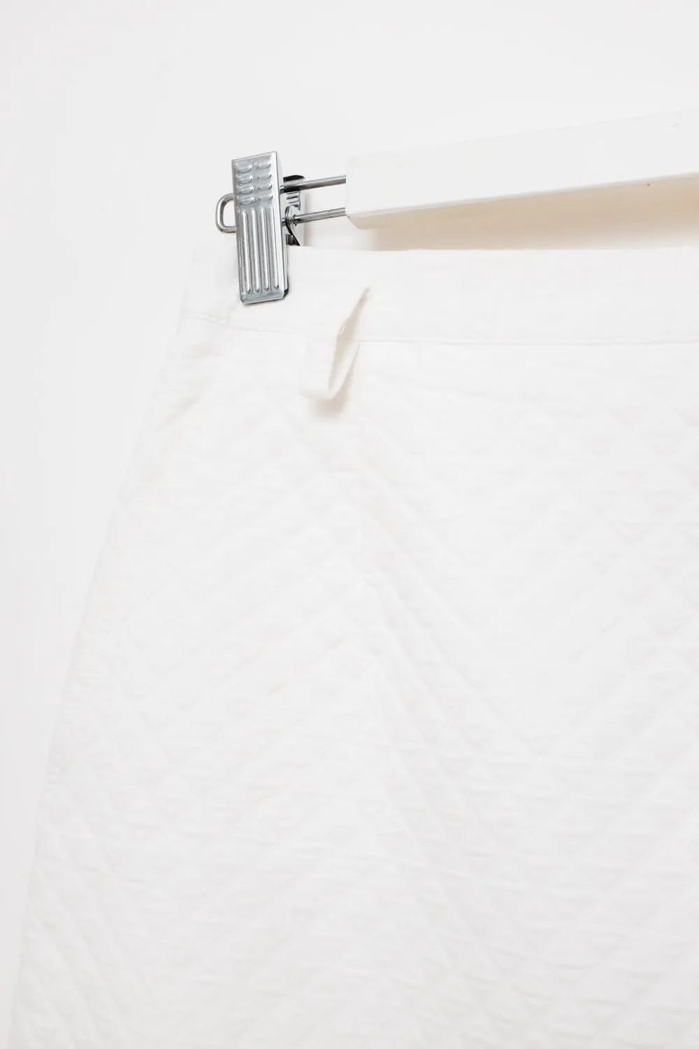 0058_WHITE QUILTED VINTAGE SKIRT