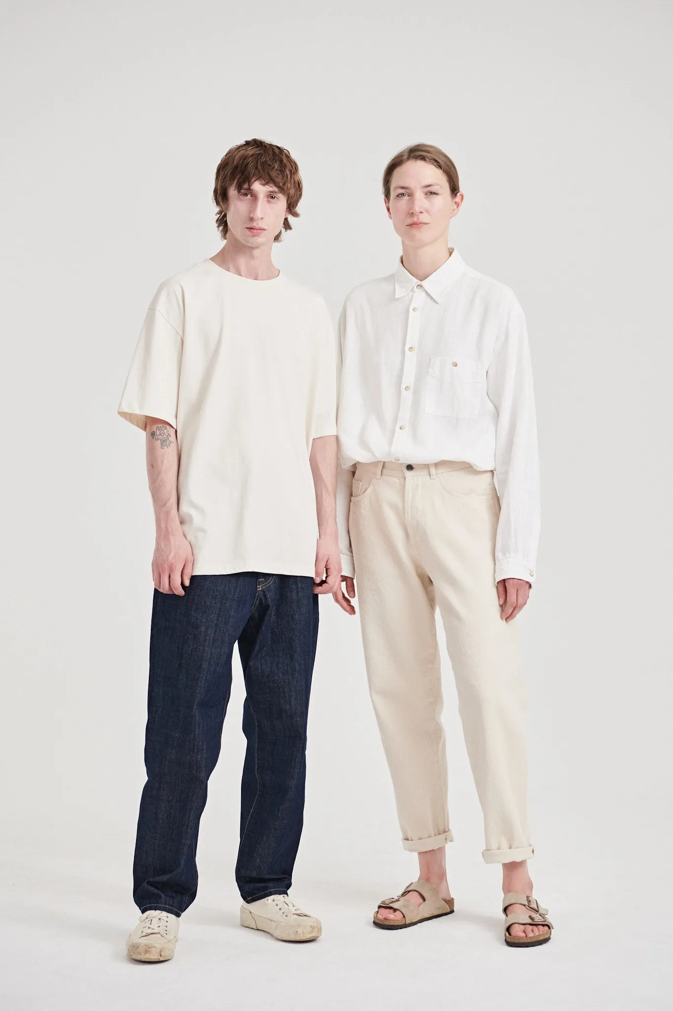 08 / Natural Jeans White