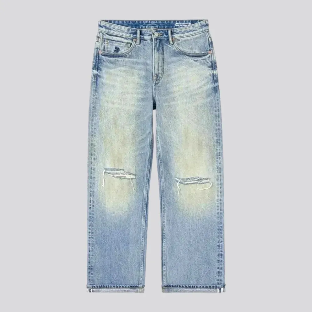14.5oz men's sanded jeans