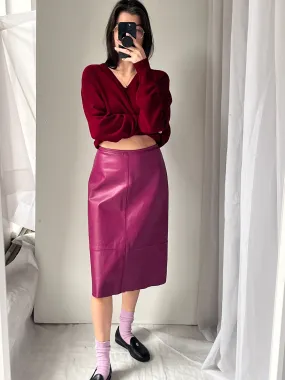 1990s Deep Magenta Skirt