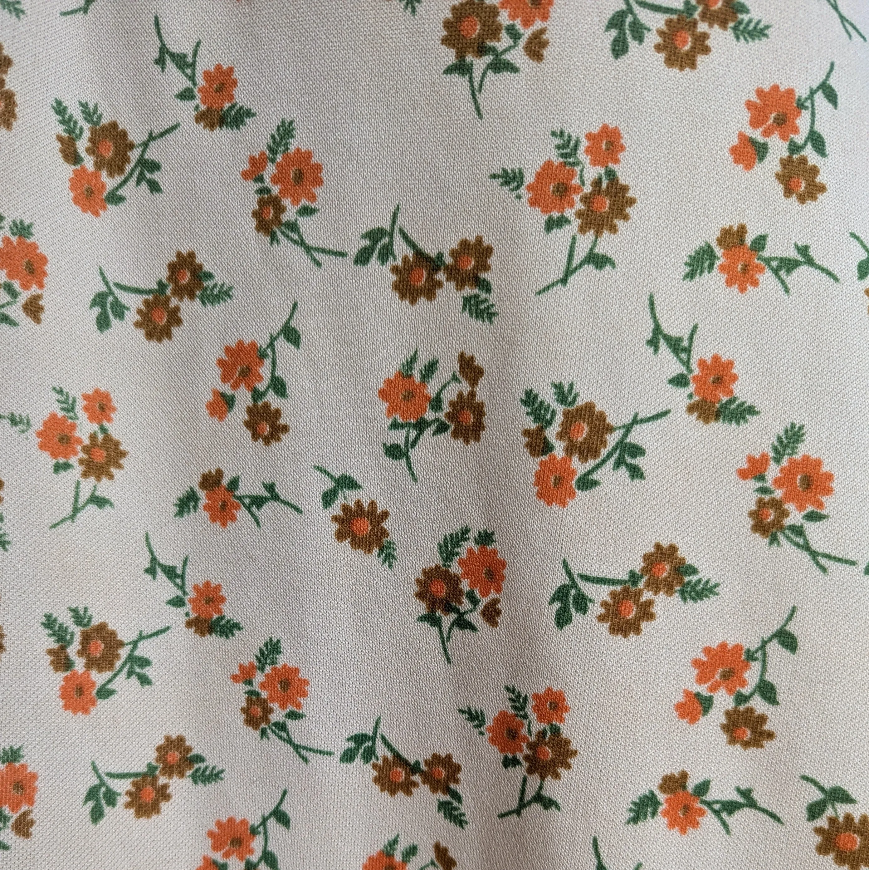 70s Vintage Sleeveless Floral Maxi Dress