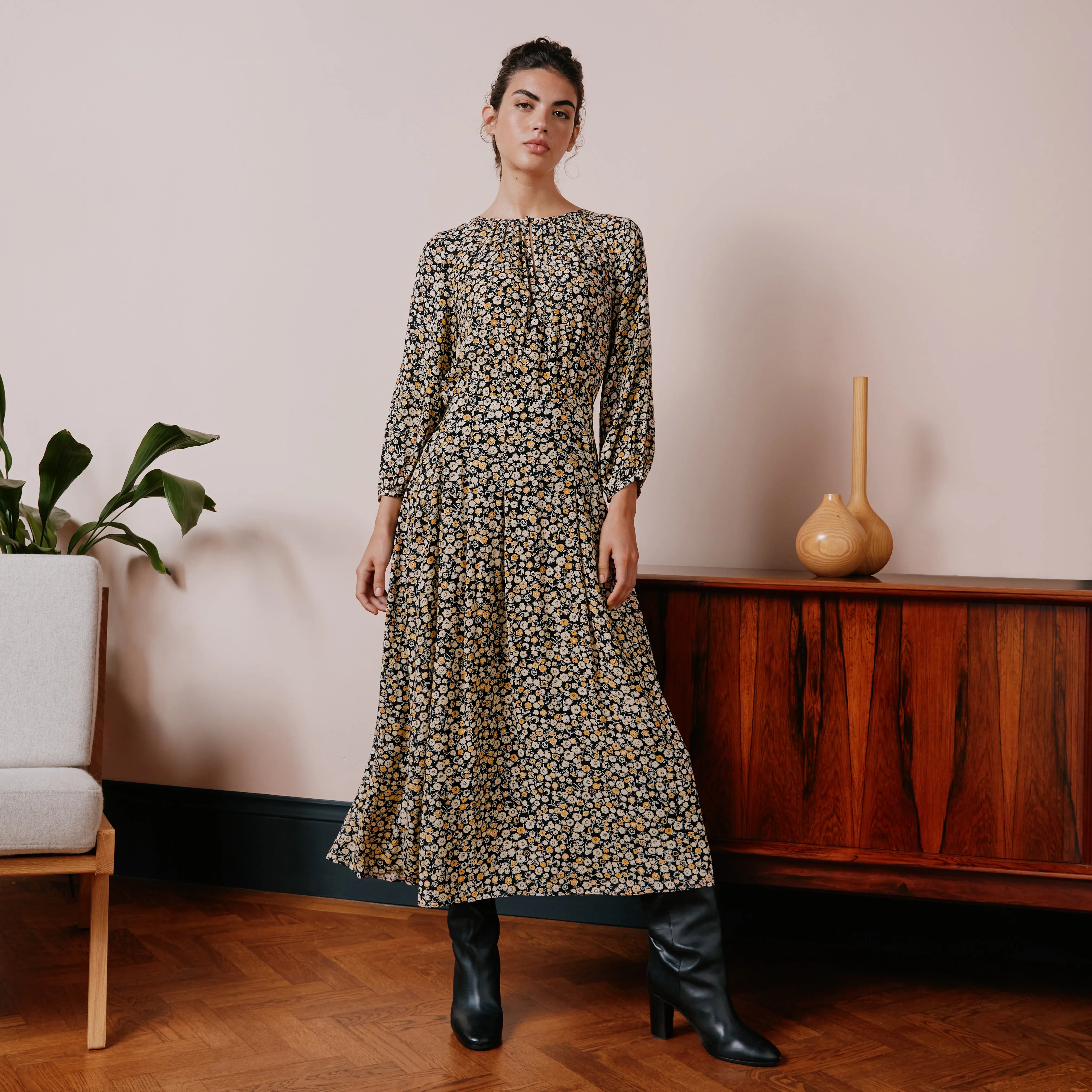 Alice Floral Midi Dress