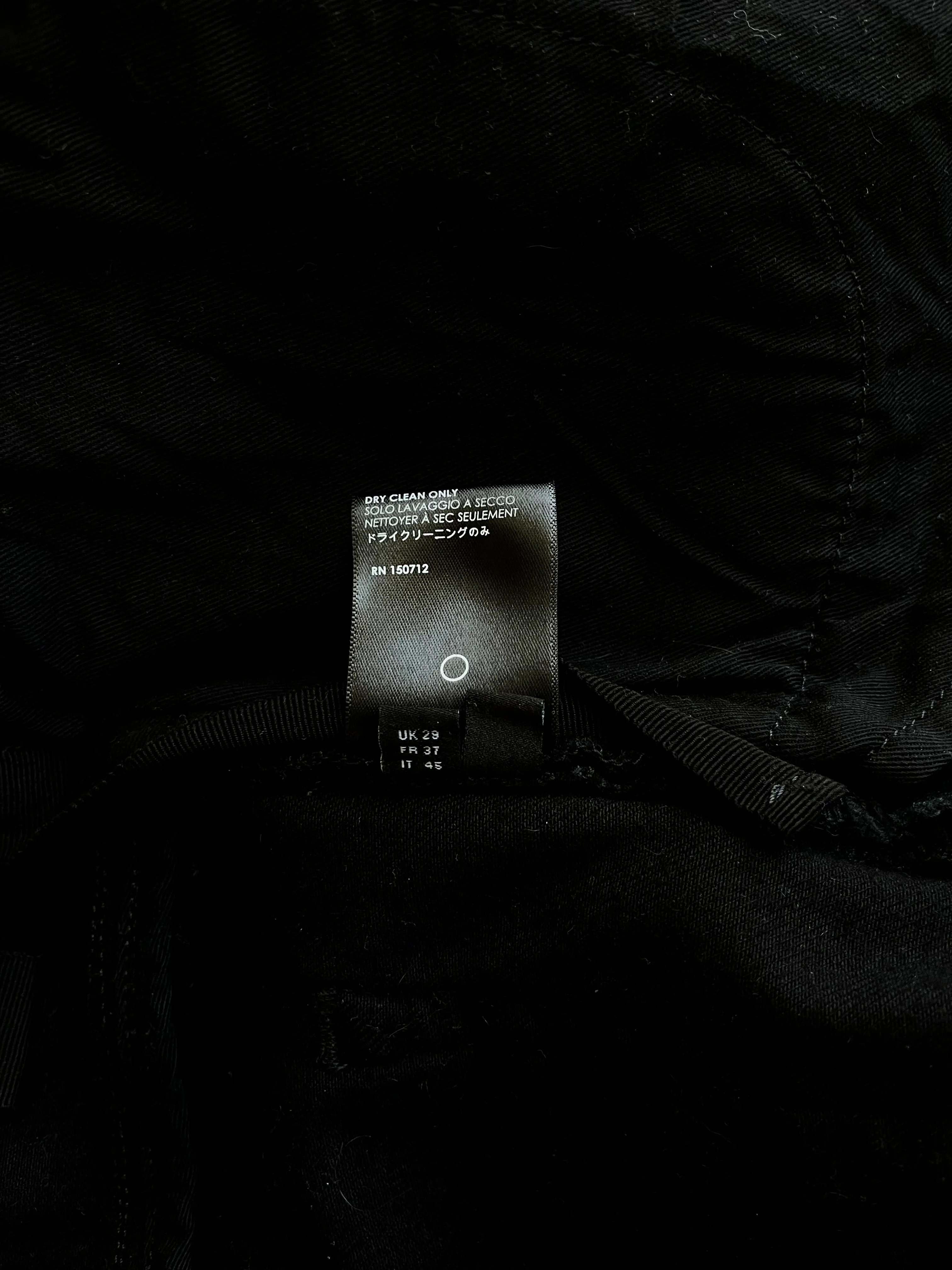 Amiri Black Stack Denim