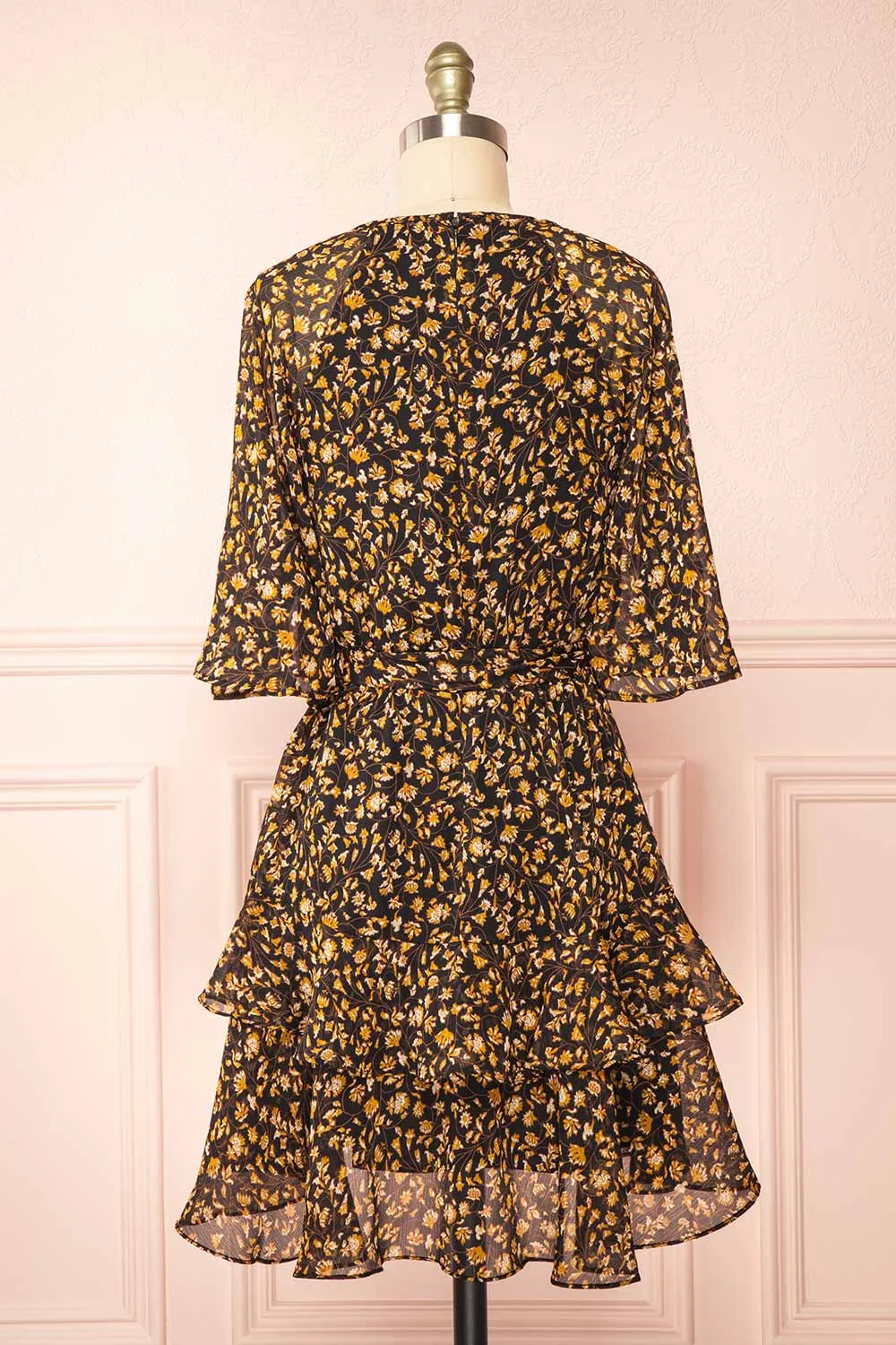 Arabelna | Short Floral A-Line Dress