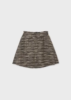 AW21 Mayoral Girls Black Knitted Skirt 7901