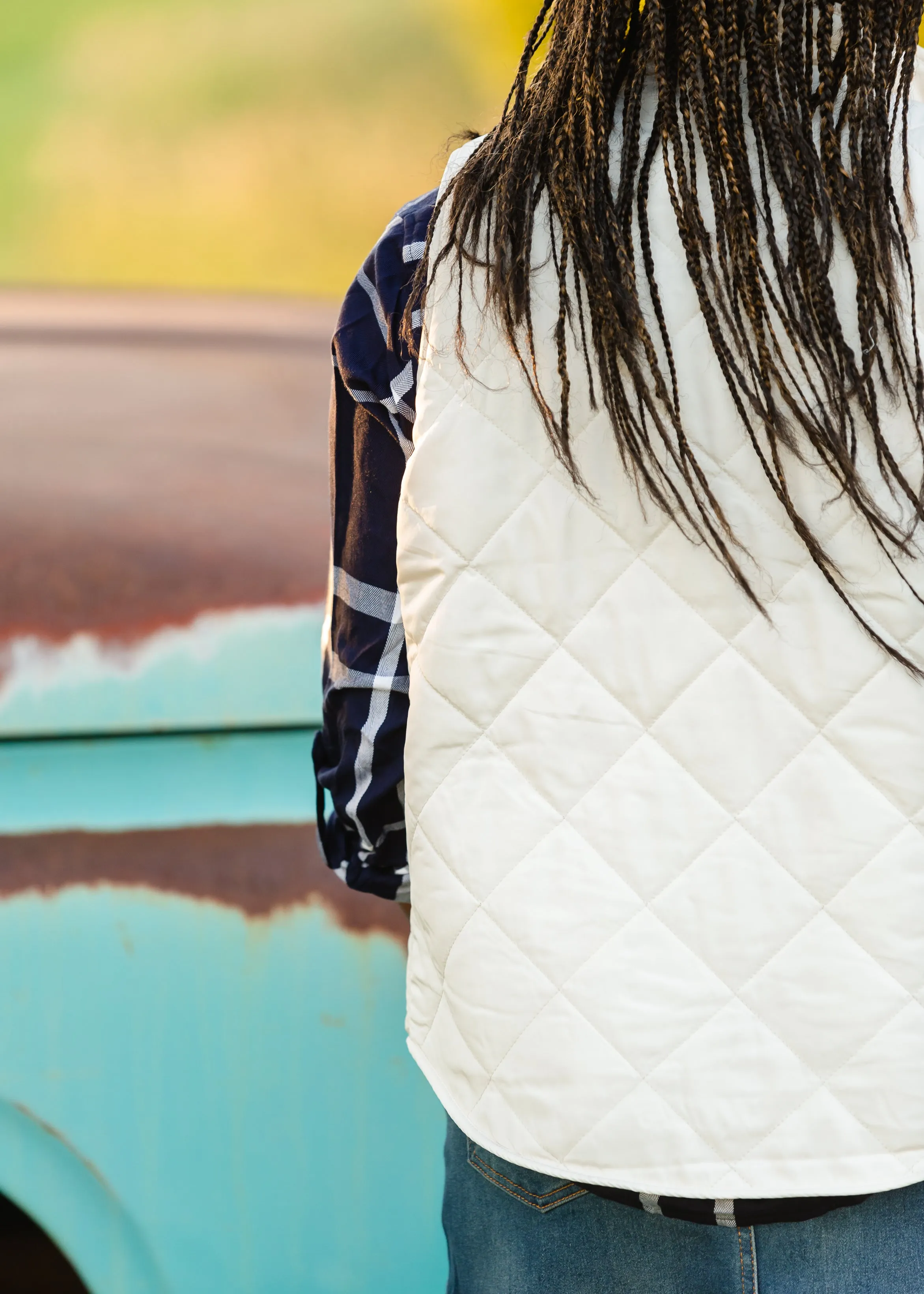 Baz Reversible White Leopard Vest - FINAL SALE