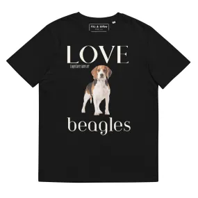 Beagle lovers organic cotton t-shirt