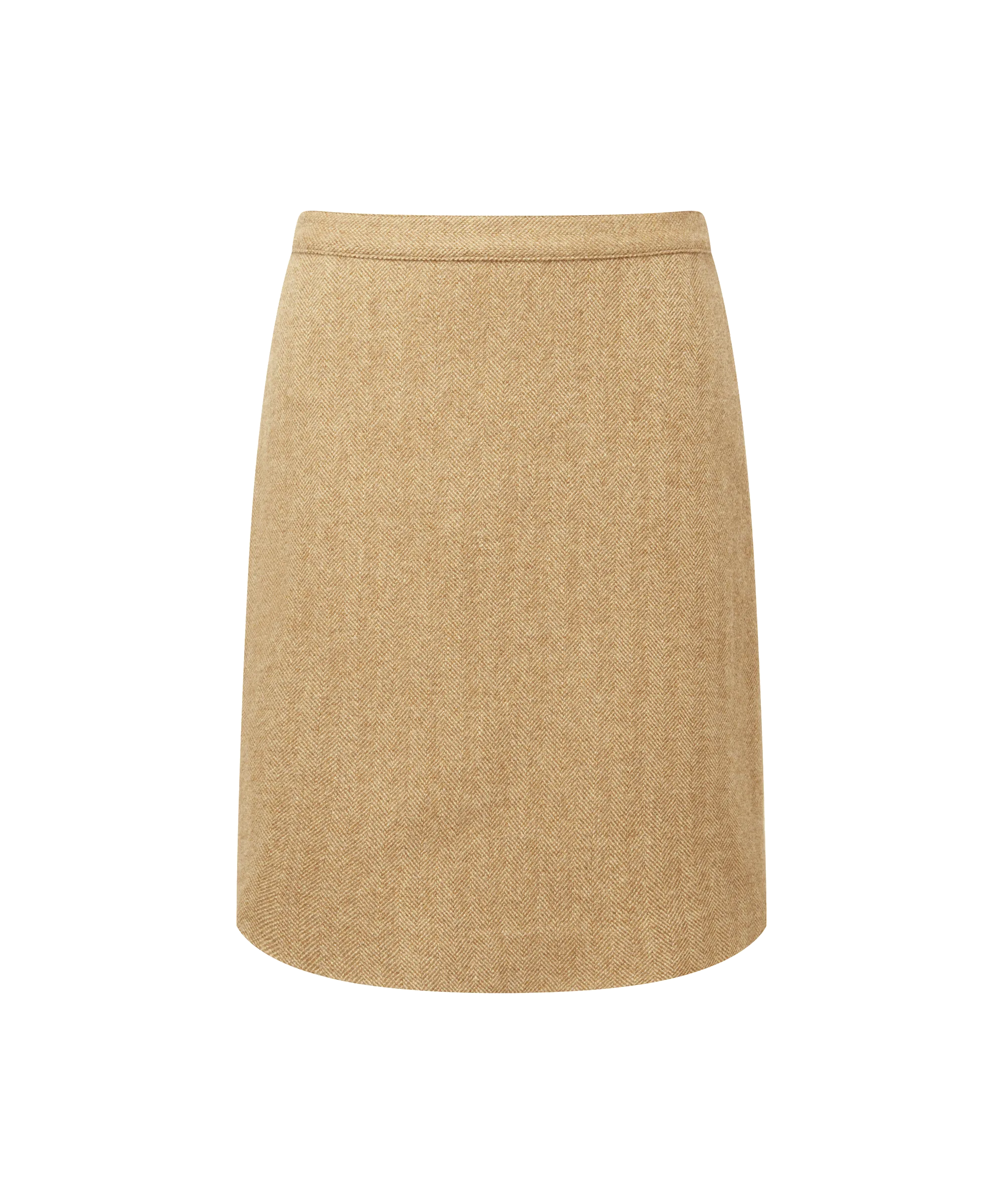 Beauly Tweed Skirt - Oak Herringbone Tweed