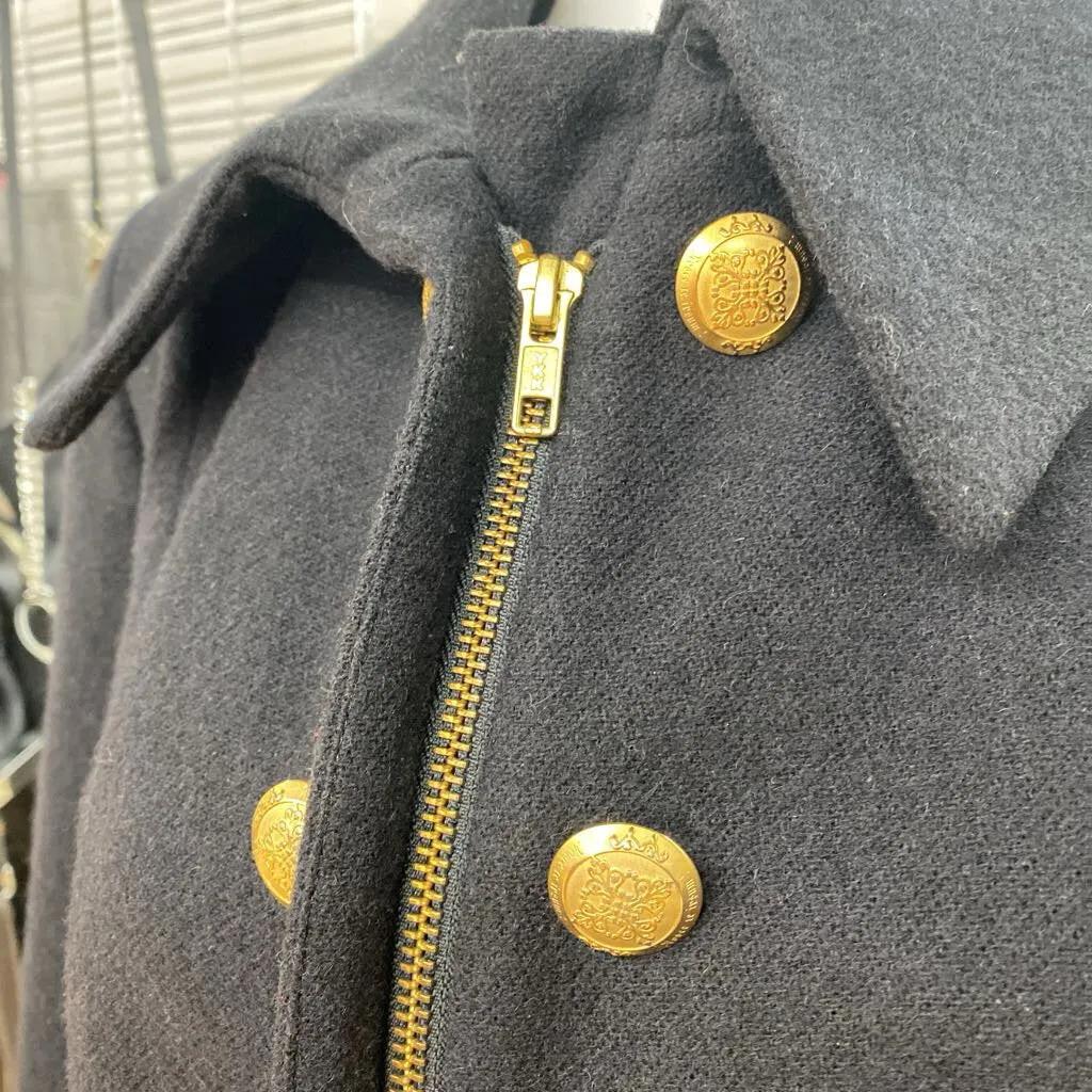 Black Noir wool coat 42