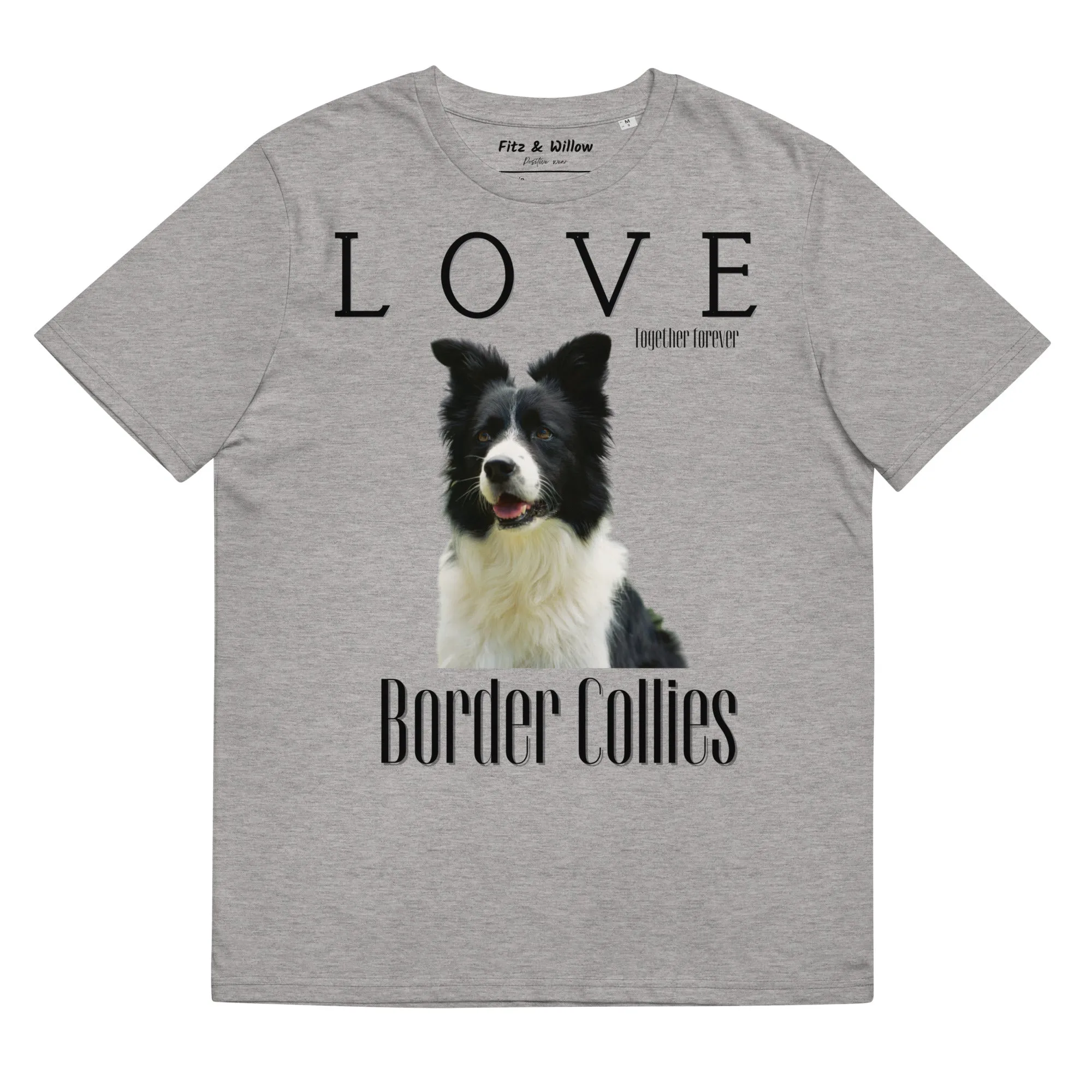 Border Collie Lovers organic cotton t-shirt