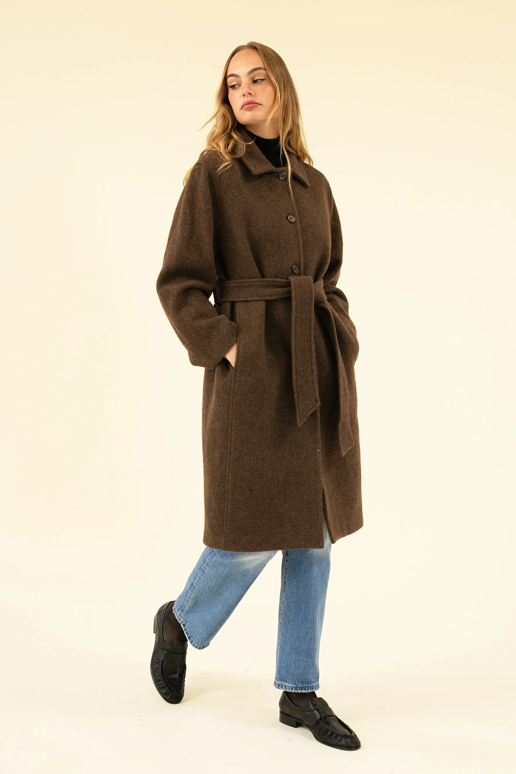 BRIANNA COAT - BRUN