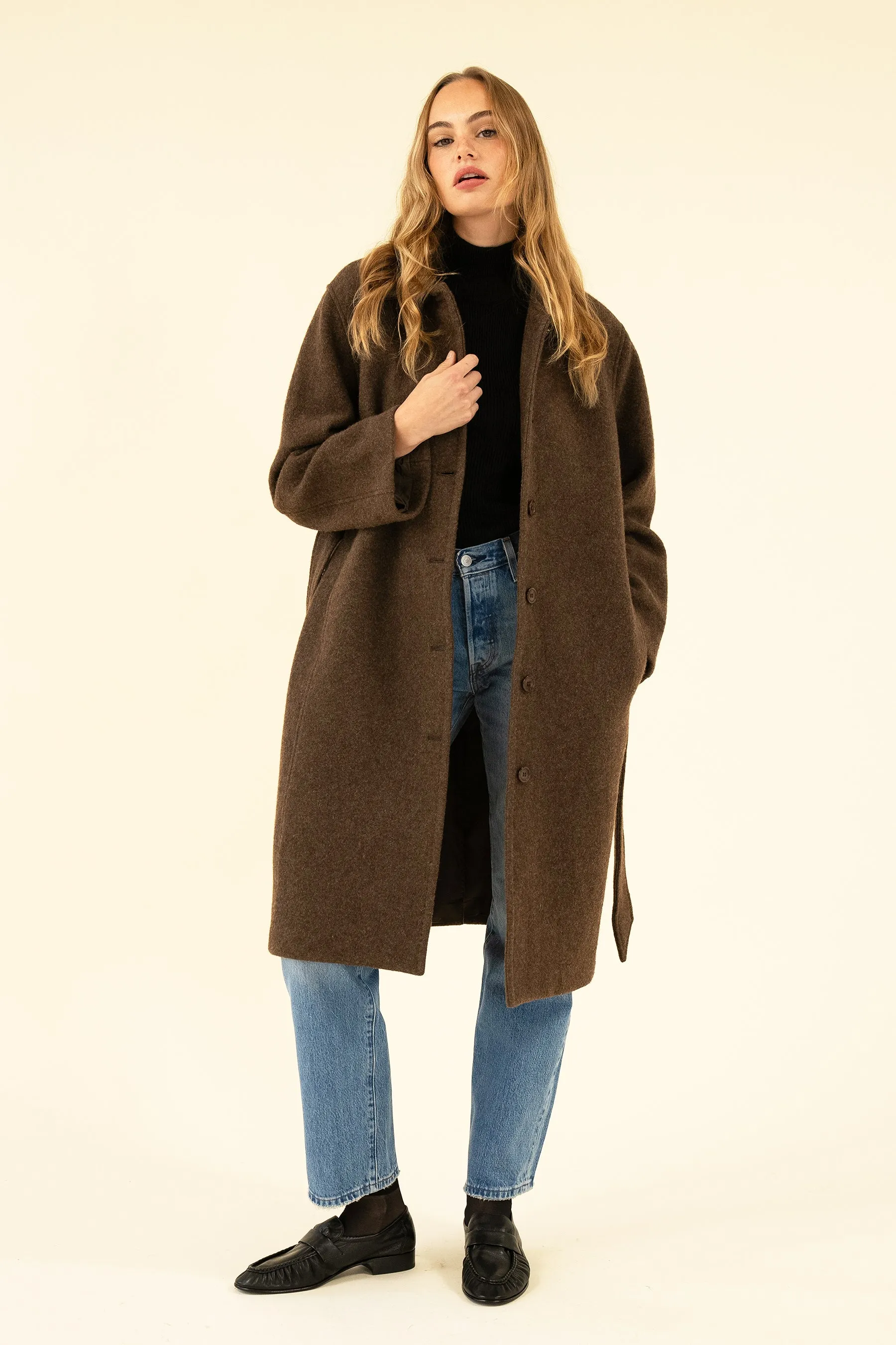 BRIANNA COAT - BRUN