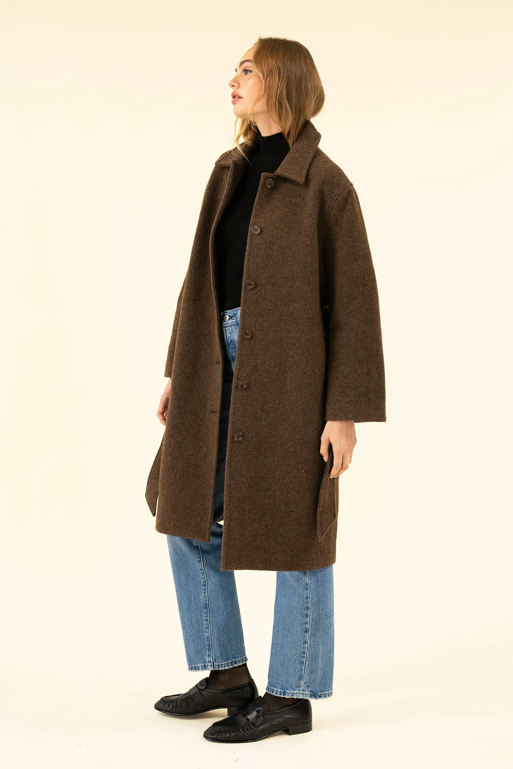 BRIANNA COAT - BRUN