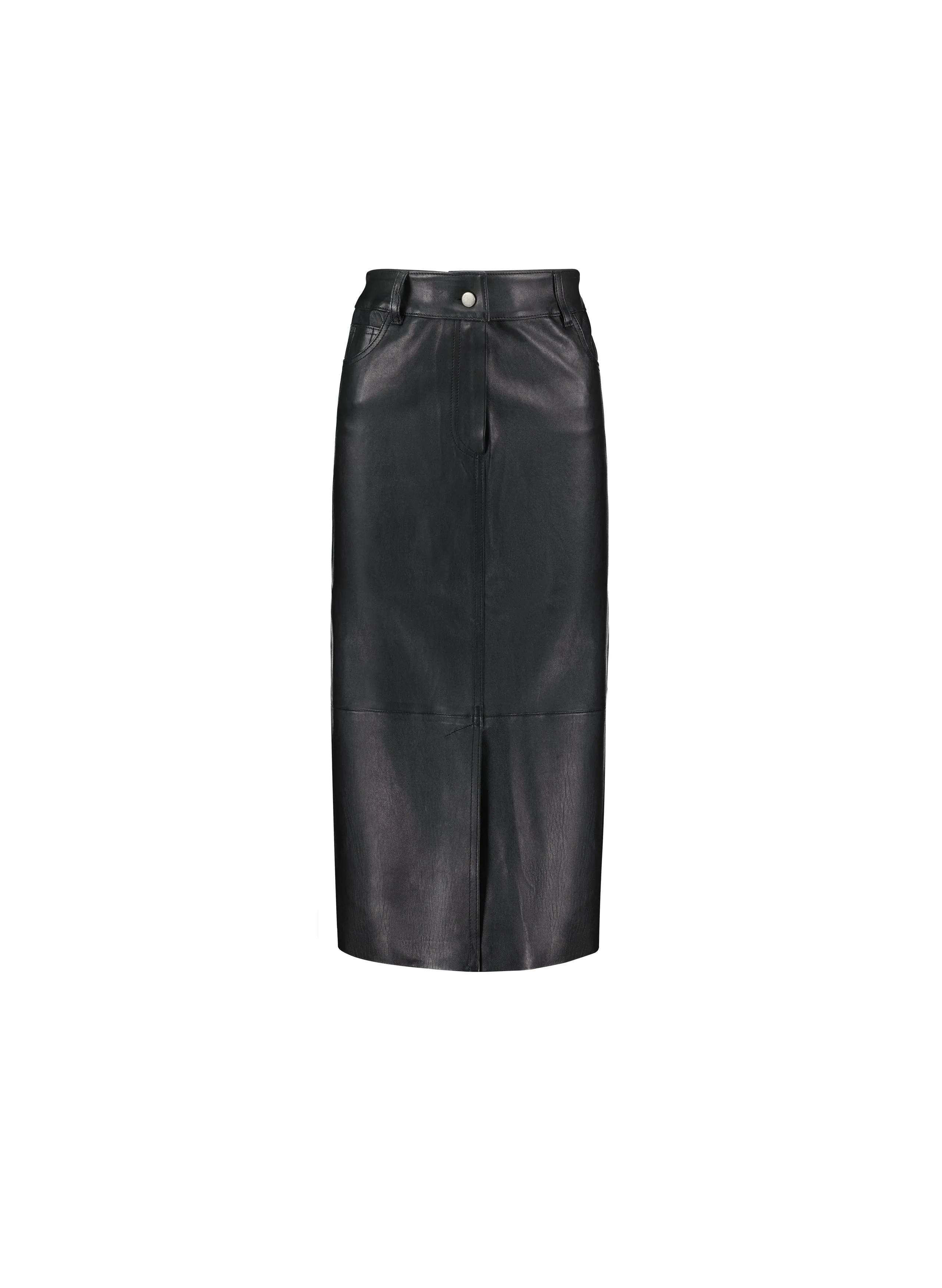 Calandra Leather Skirt 