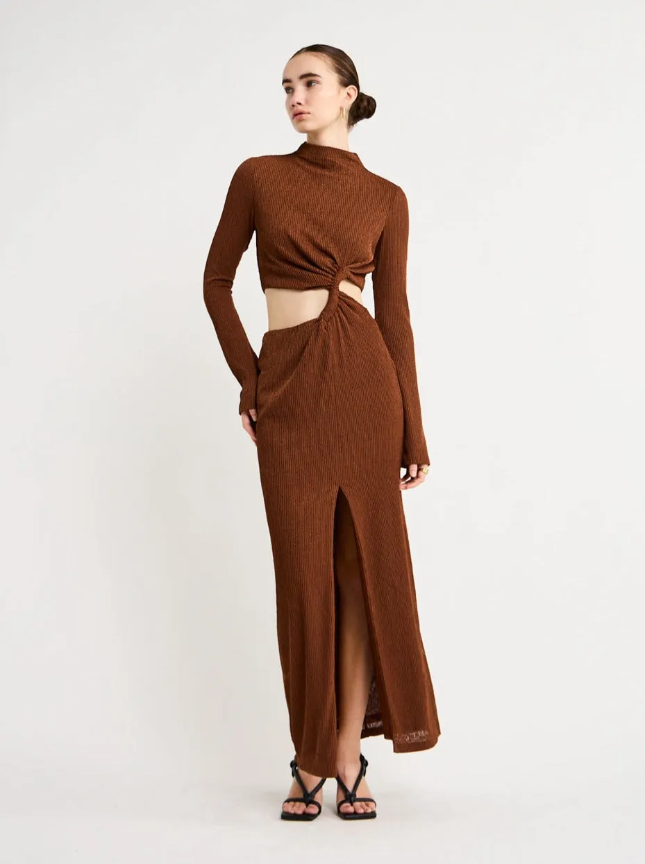 Camilla and Marc Haywood Twisted Dress in Cocoa