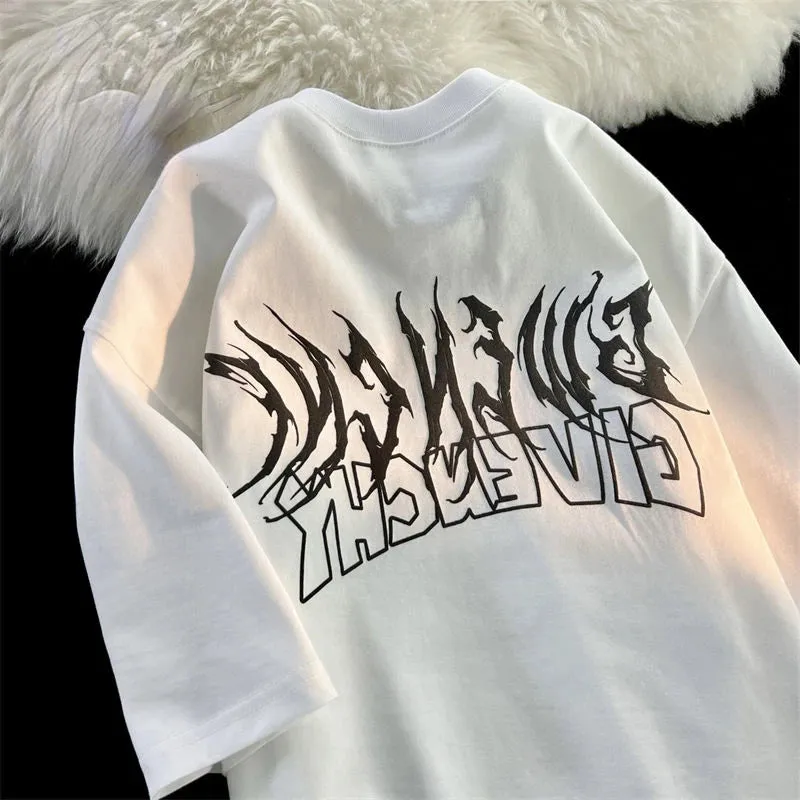 Casual half sleeved T-shirt.