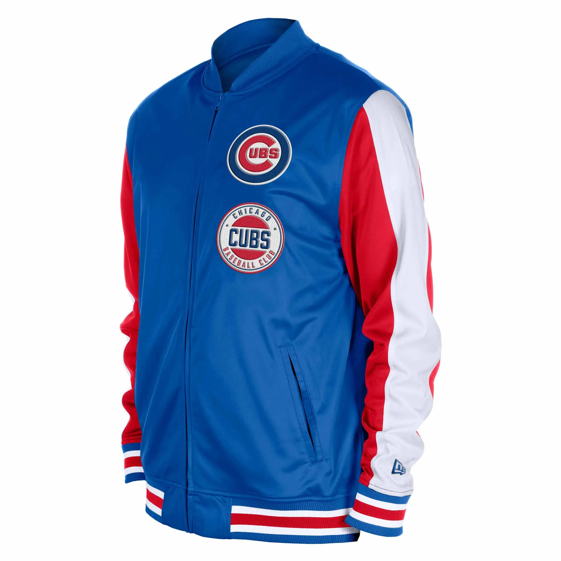 Chicago Cubs Bullseye Dual Logo Track Jacket