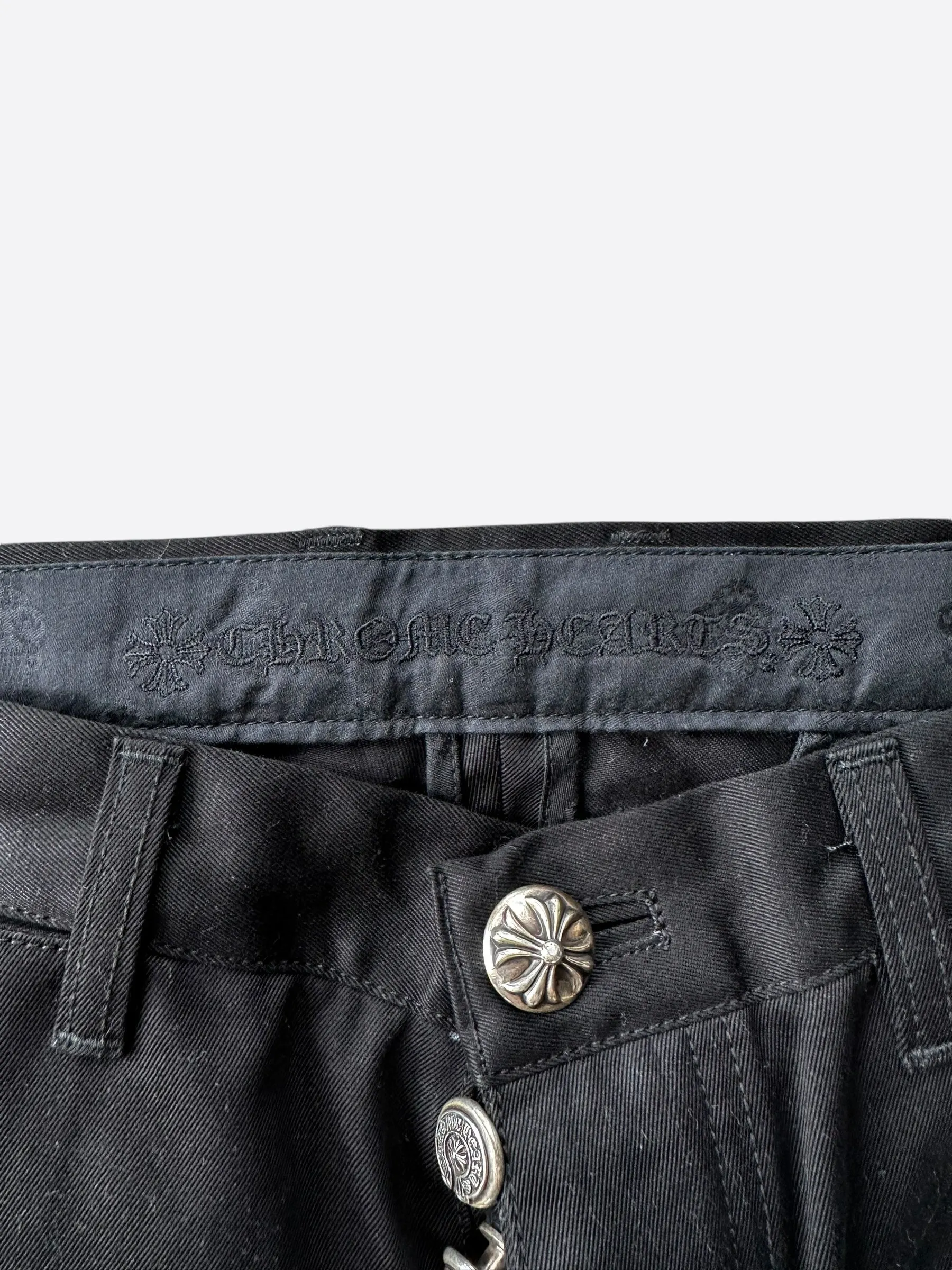Chrome Hearts Black Camouflage Cross Patch Chino Pants