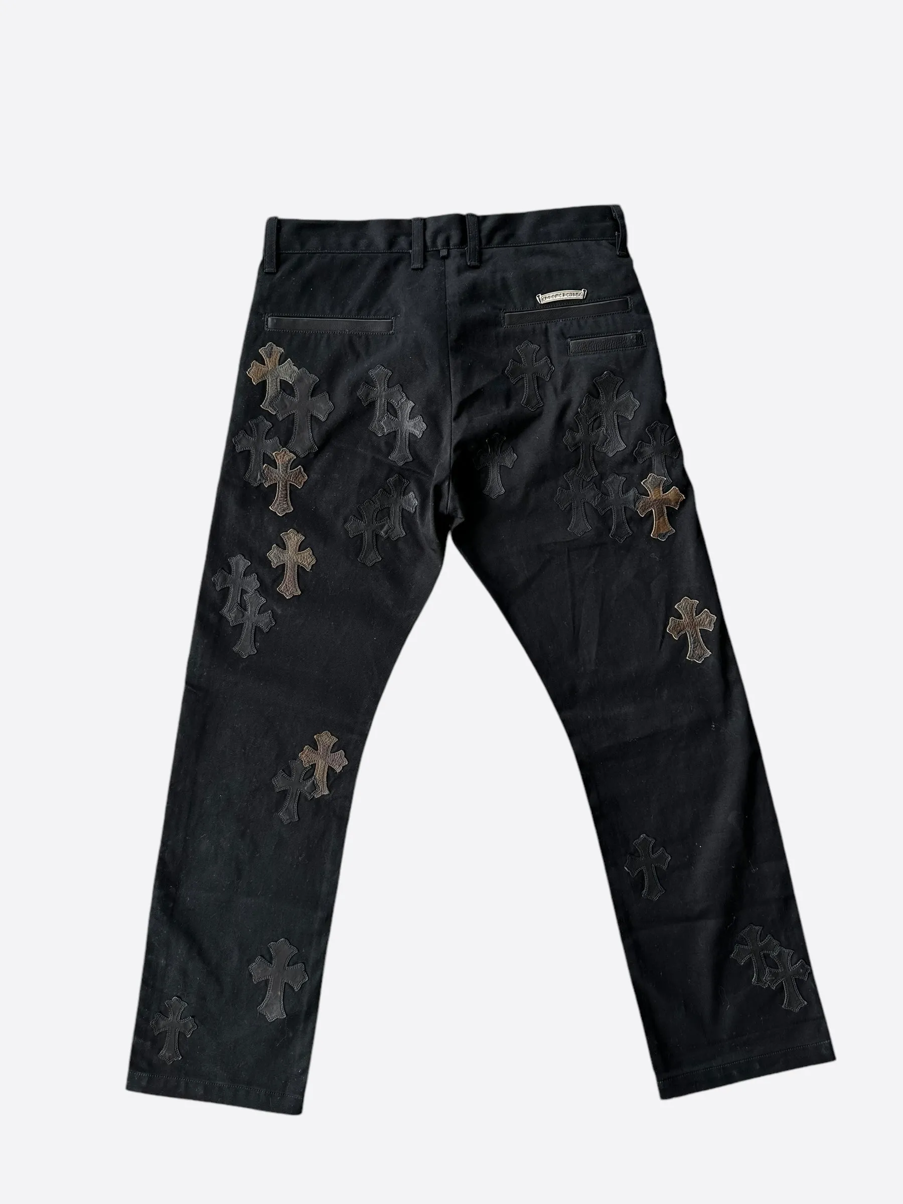 Chrome Hearts Black Camouflage Cross Patch Chino Pants