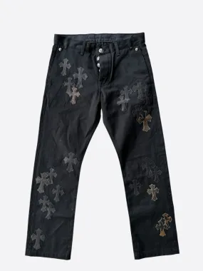 Chrome Hearts Black Camouflage Cross Patch Chino Pants