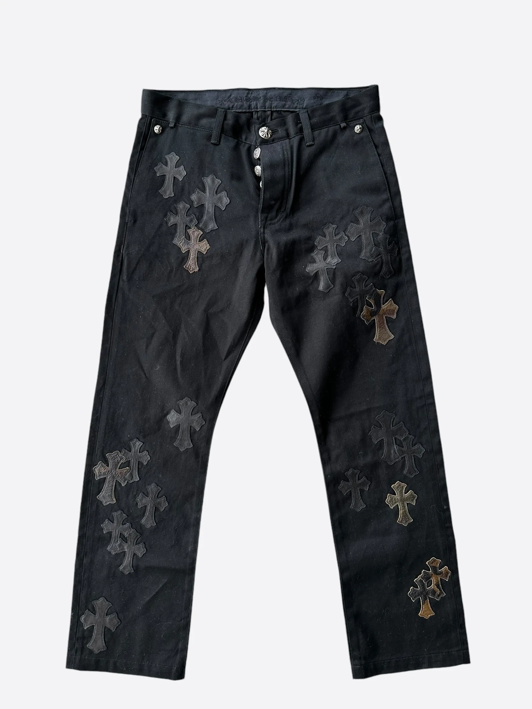 Chrome Hearts Black Camouflage Cross Patch Chino Pants