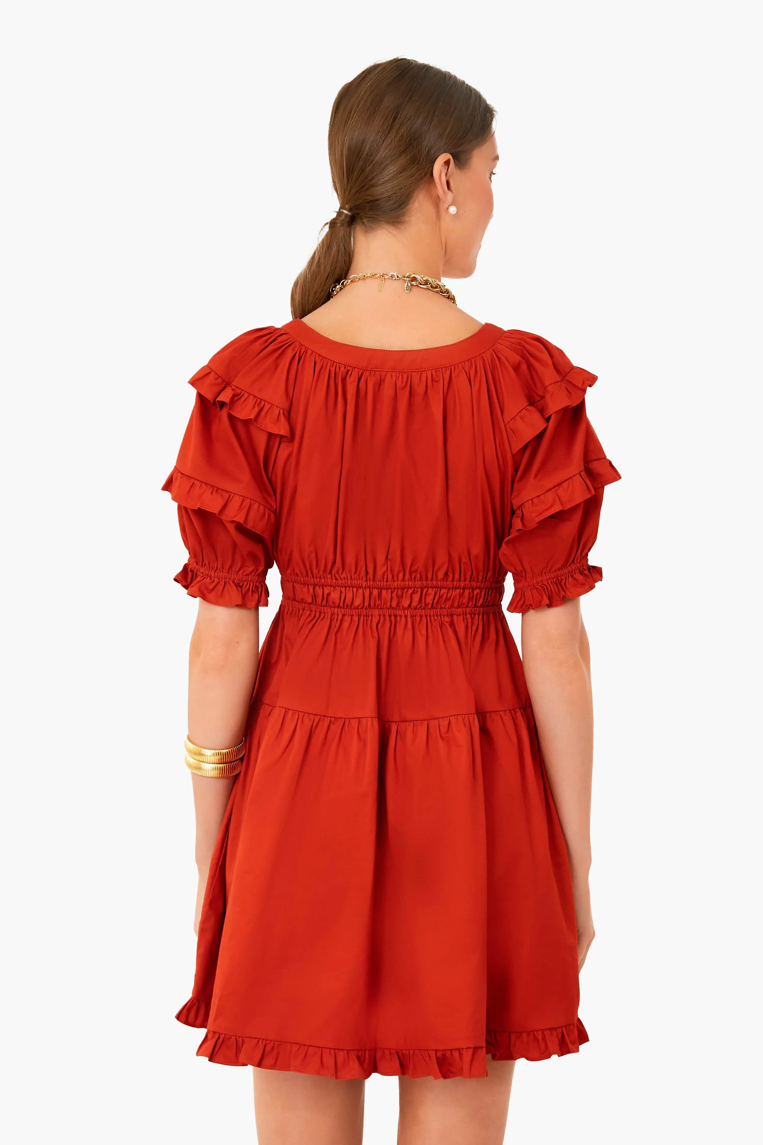 Cognac Sveta Mini Dress