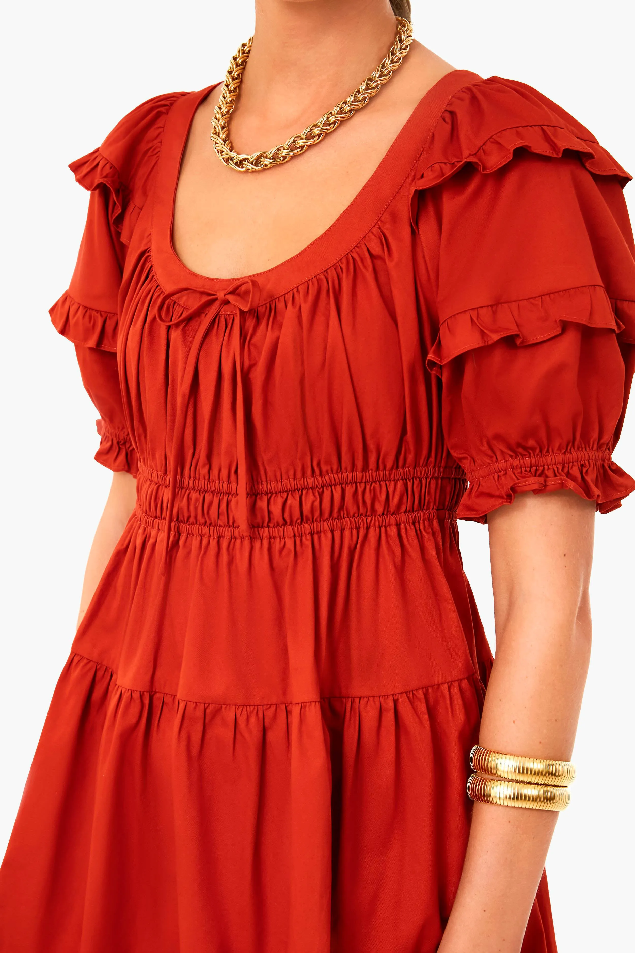 Cognac Sveta Mini Dress