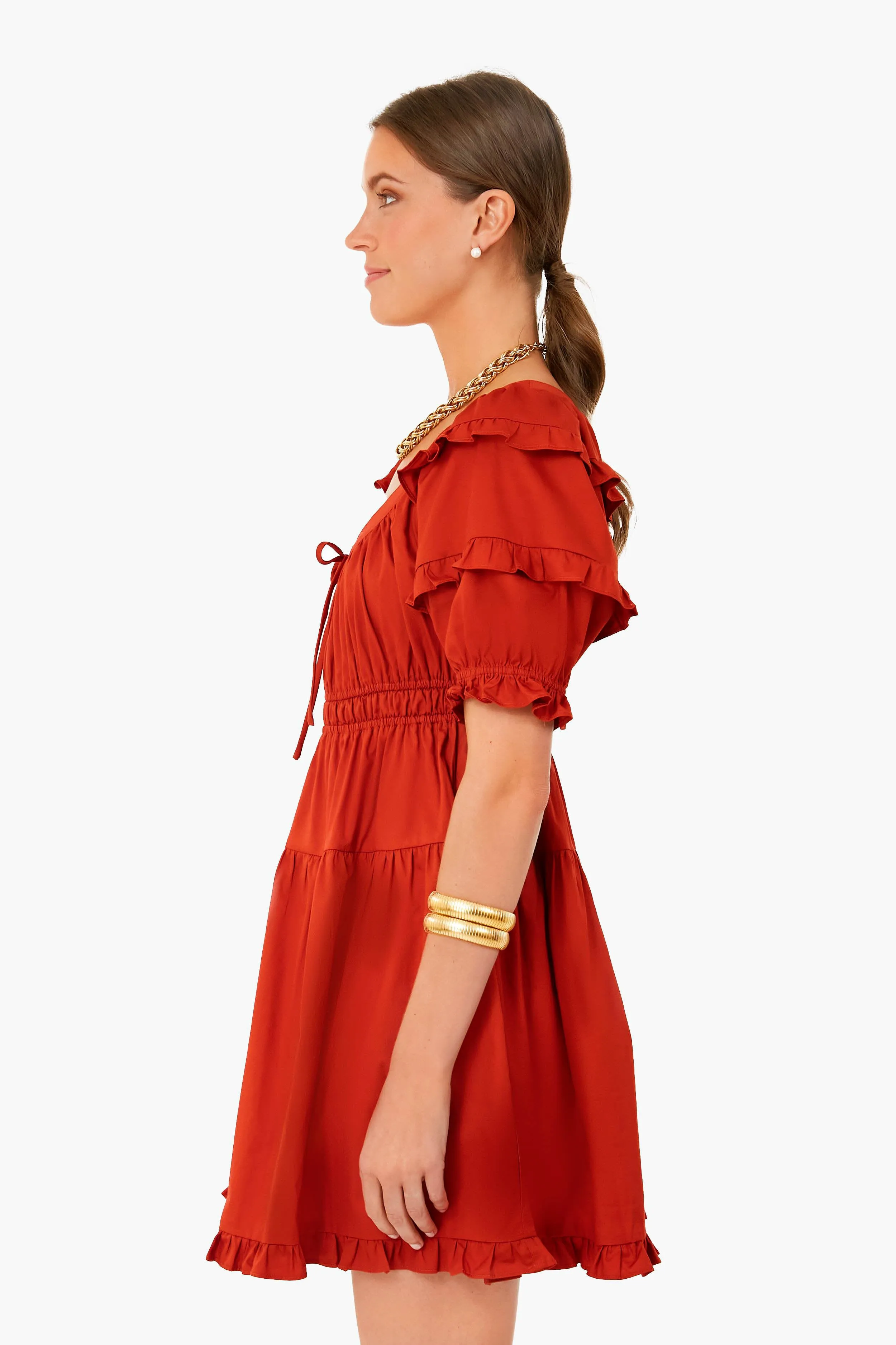 Cognac Sveta Mini Dress