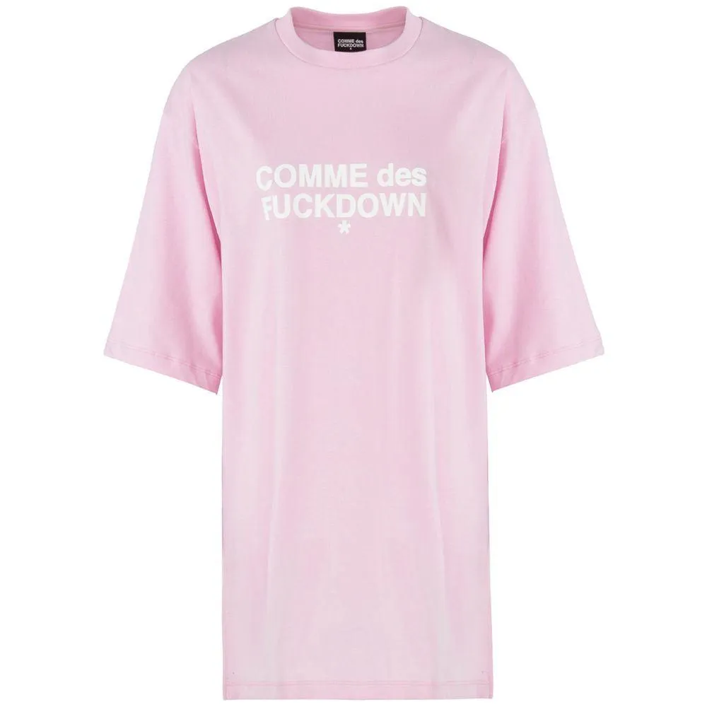 Comme Des Fuckdown Pink Cotton Dress