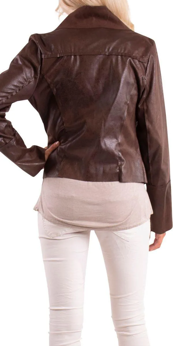 Cropped Open Jacket
