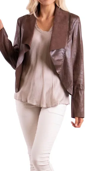 Cropped Open Jacket