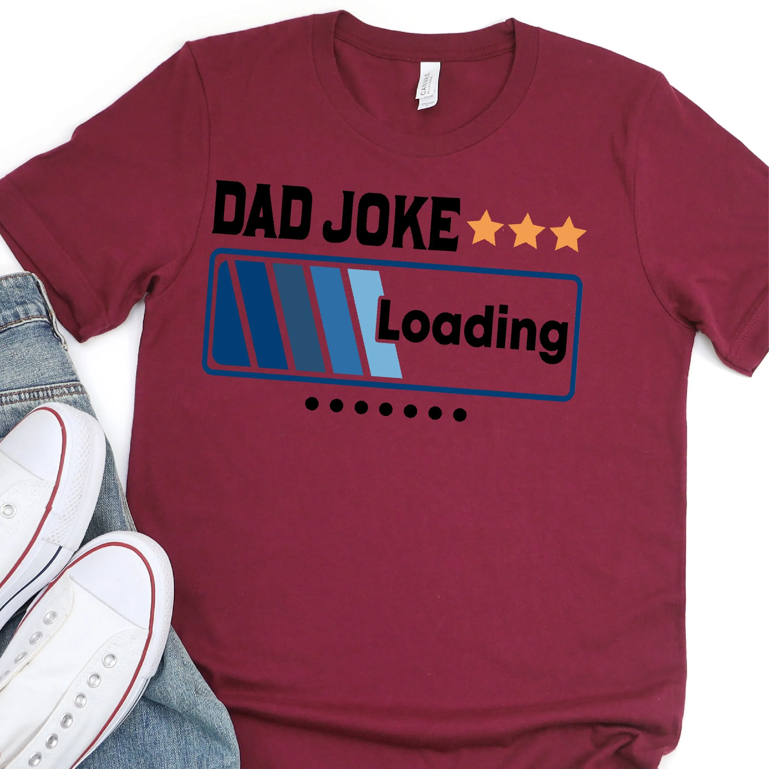 Dad Joke Loading - Father's Day Graphic T-Shirt -  T-shirt T-Shirt For Dad