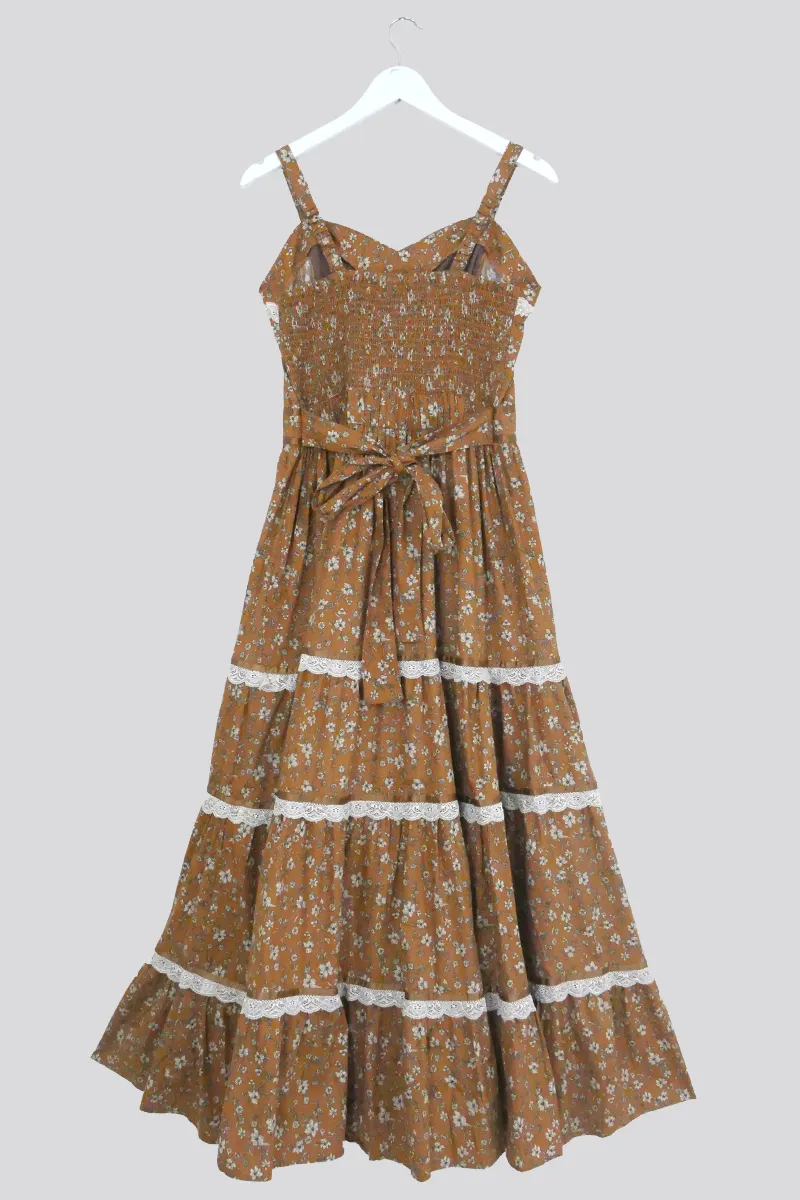 Darcy Maxi Dress in Forest Fawn Brown
