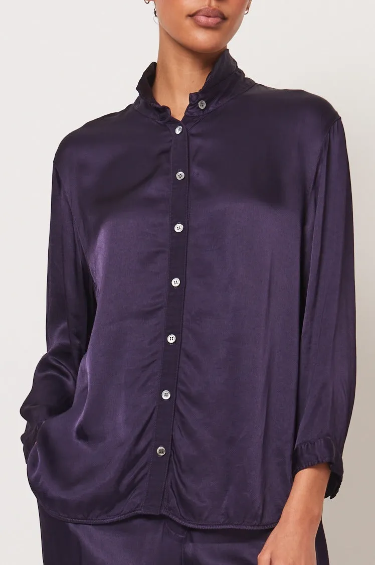 Dark Eggplant Lauren Blouse