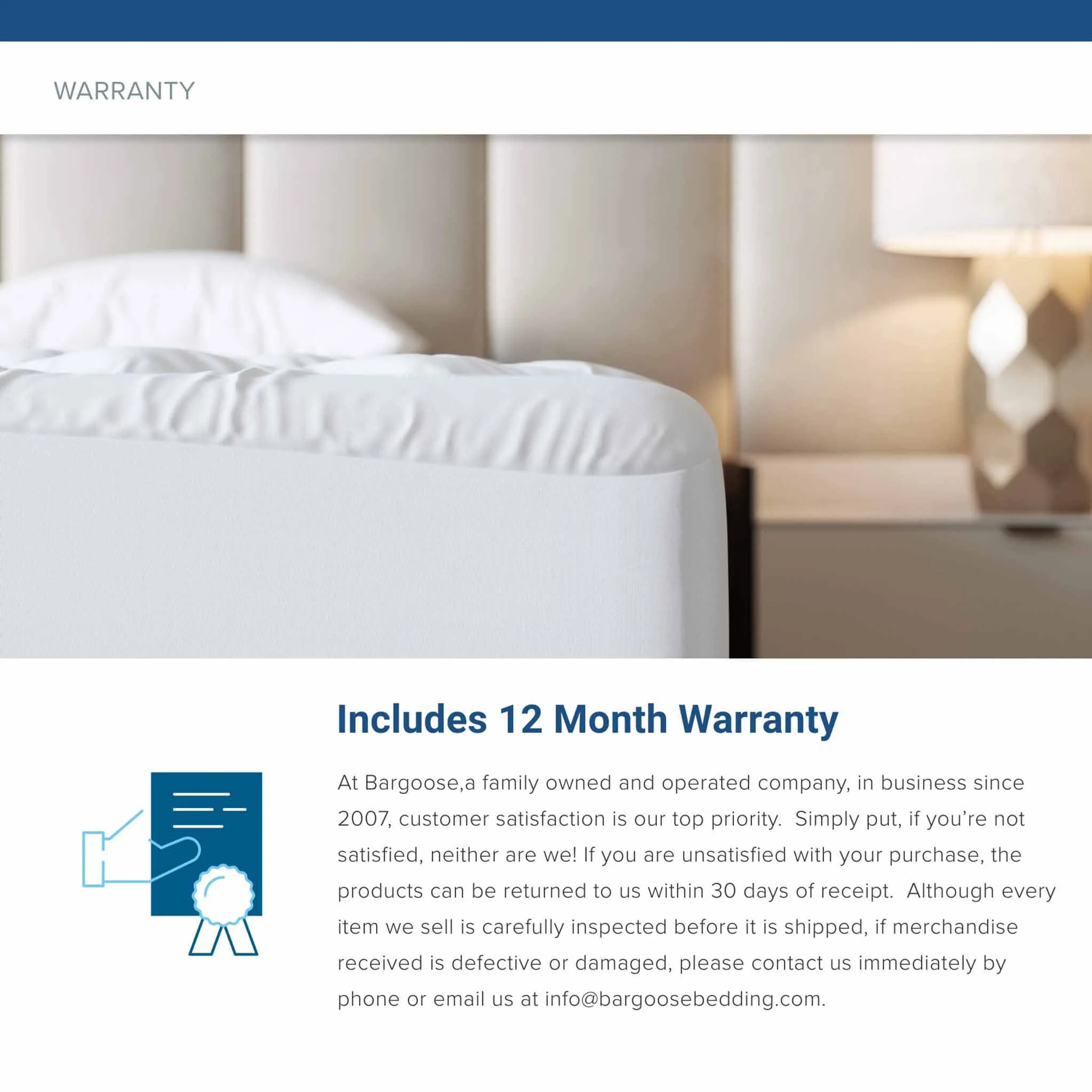 Deluxe Quilted Waterproof Mattress Pad