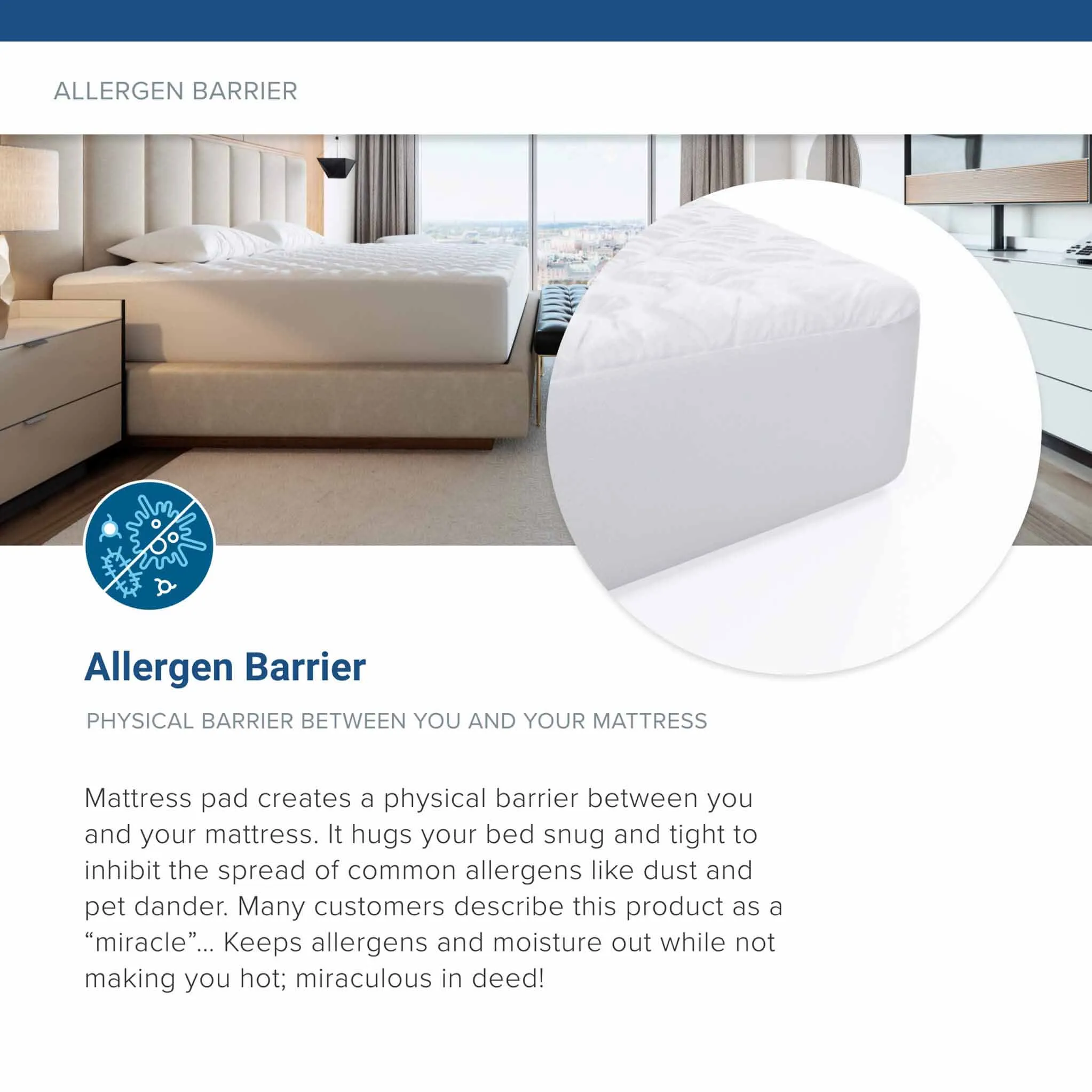 Deluxe Quilted Waterproof Mattress Pad