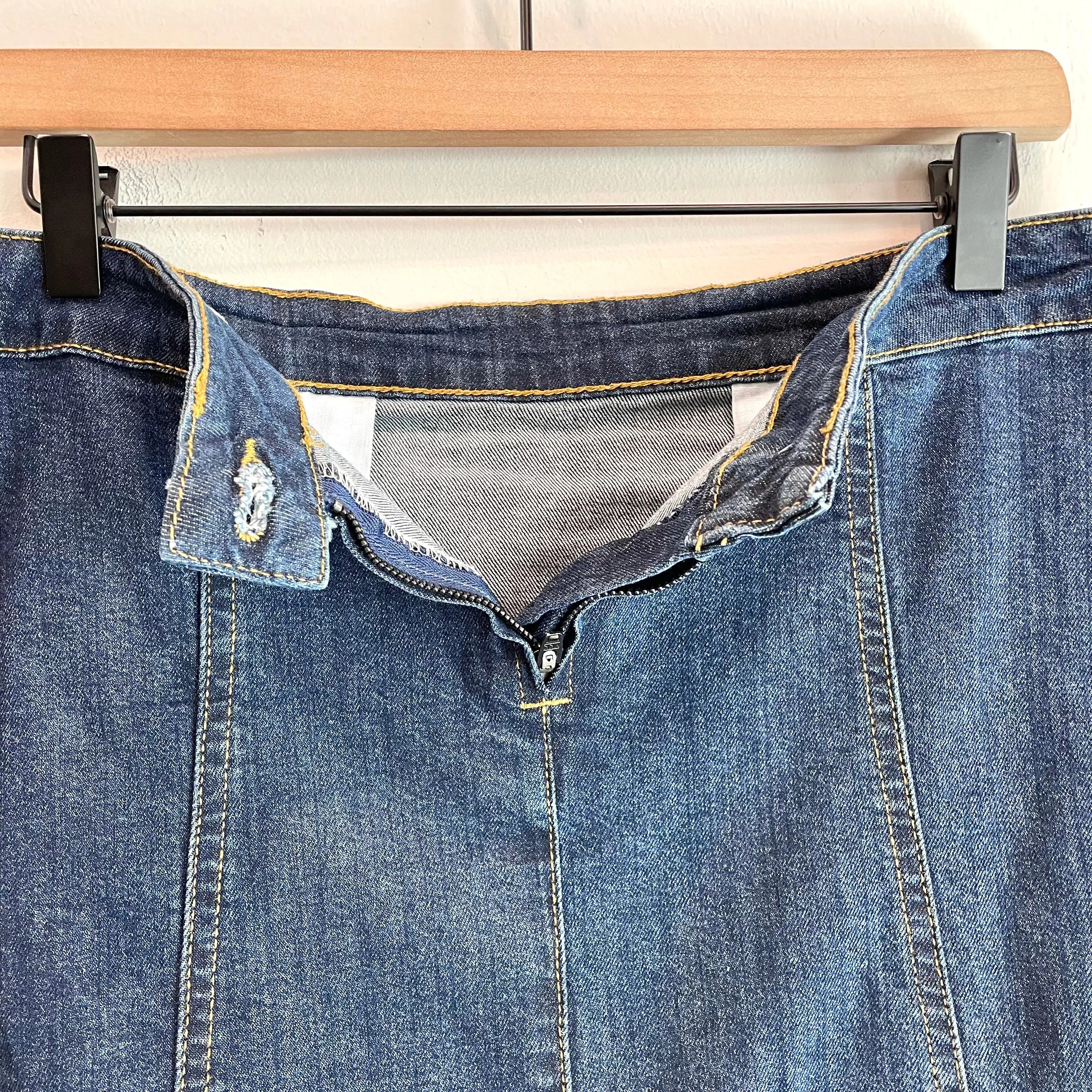 Denim Jean Maxi Skirt