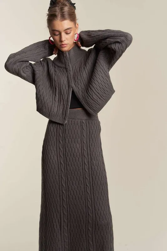 Edna Textured Knit Sweater Separates