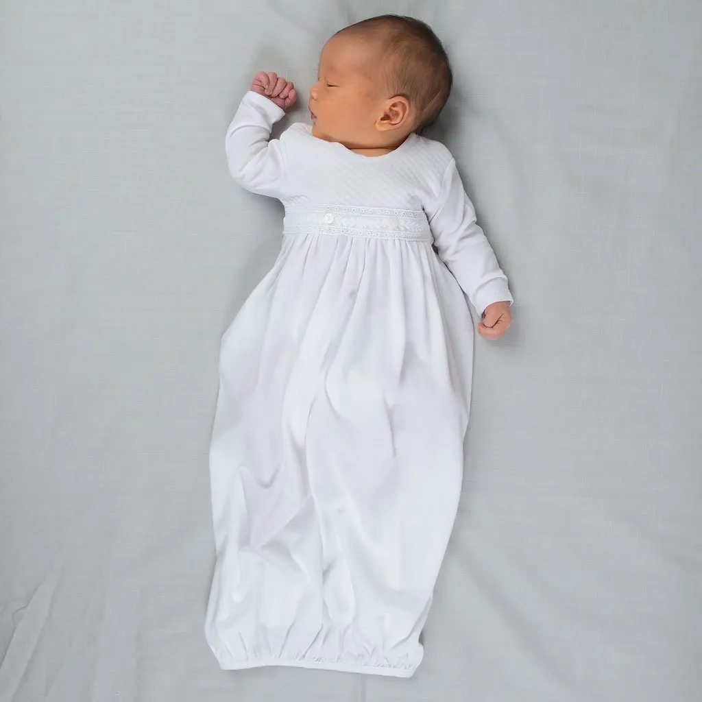 Elijah Newborn Gown & Hat