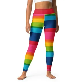 ELLIE rainbow stripe - Yoga Leggings