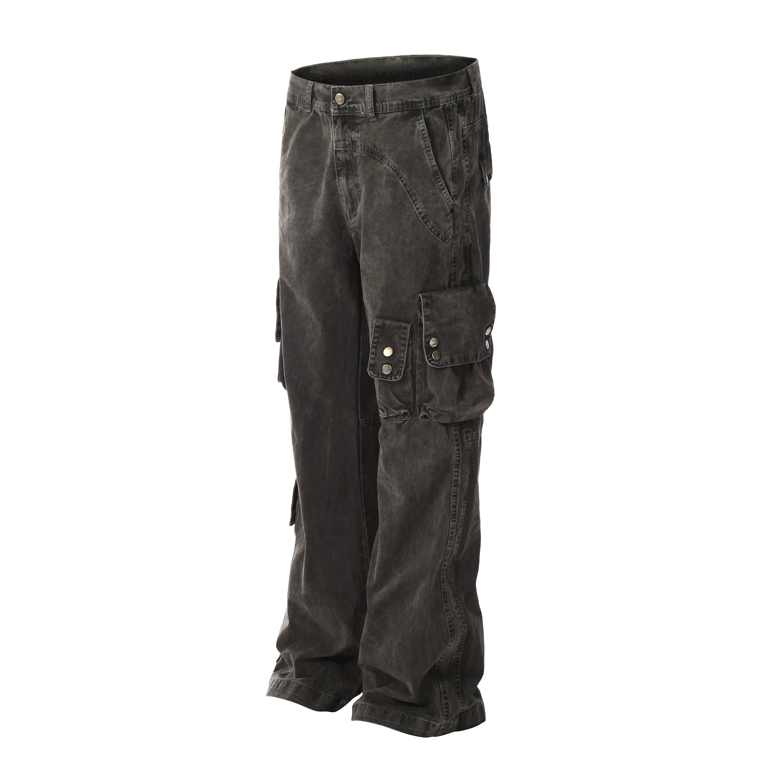 Faire Echo Tie-Dye Design Straight-Leg Pants