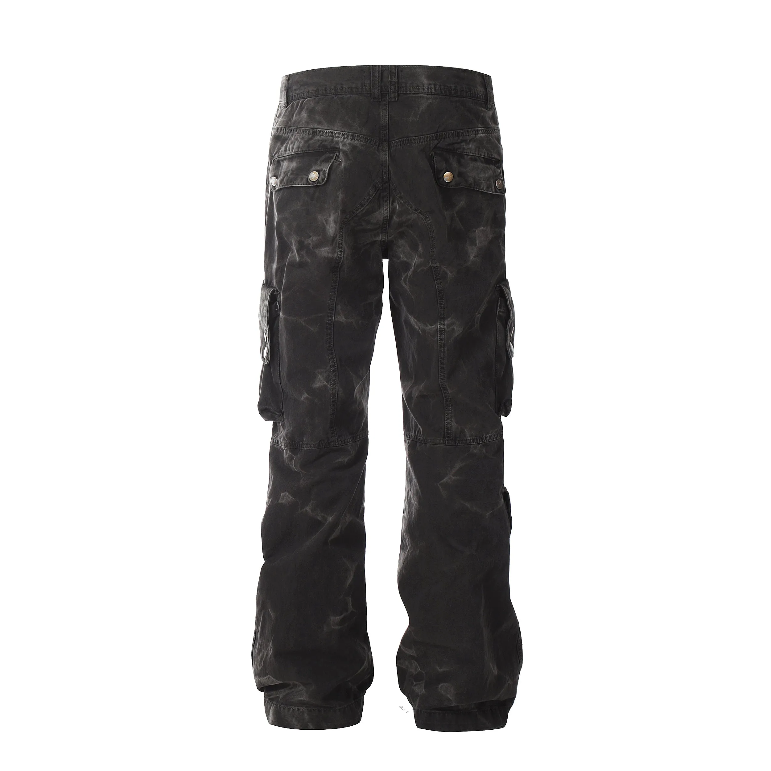 Faire Echo Tie-Dye Design Straight-Leg Pants