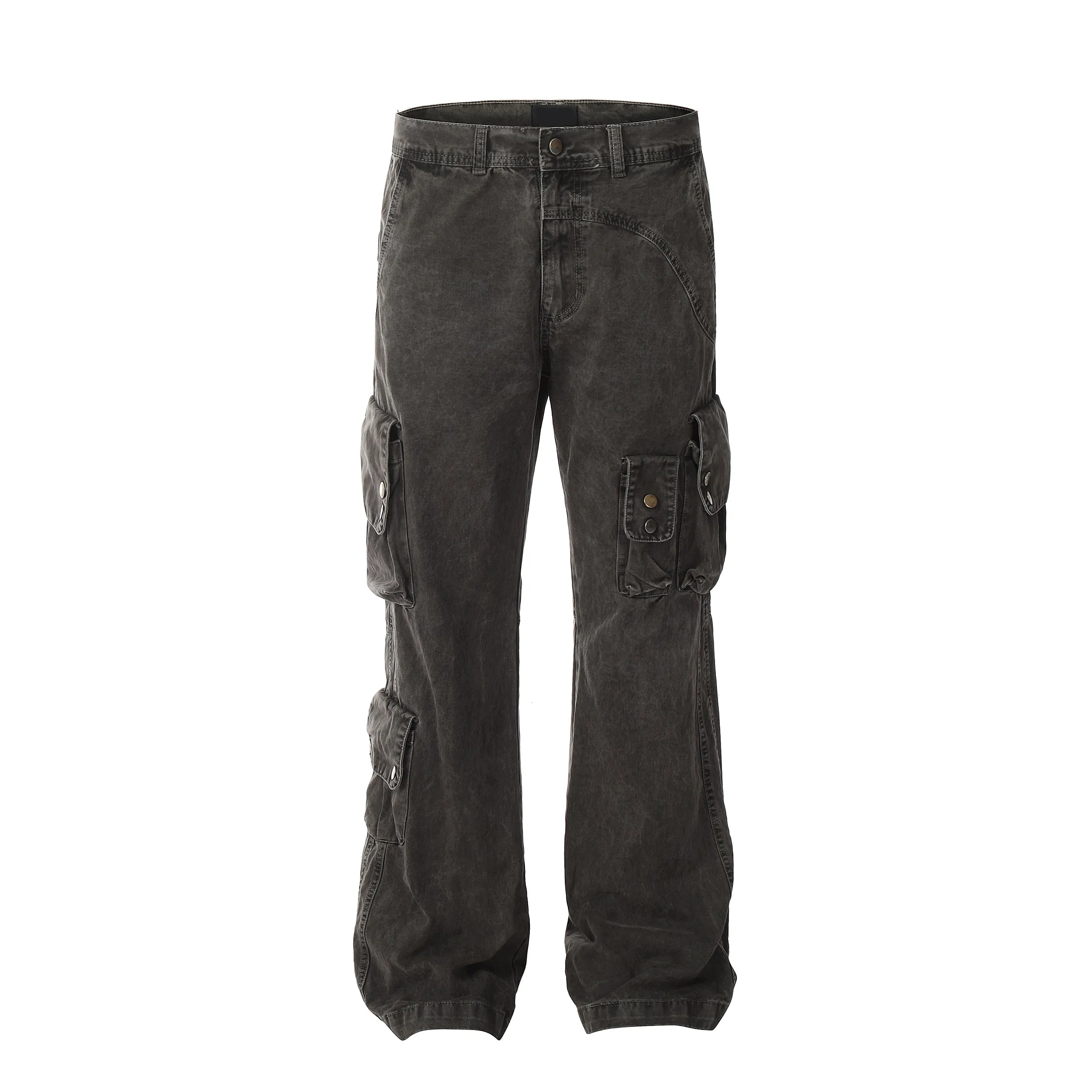 Faire Echo Tie-Dye Design Straight-Leg Pants