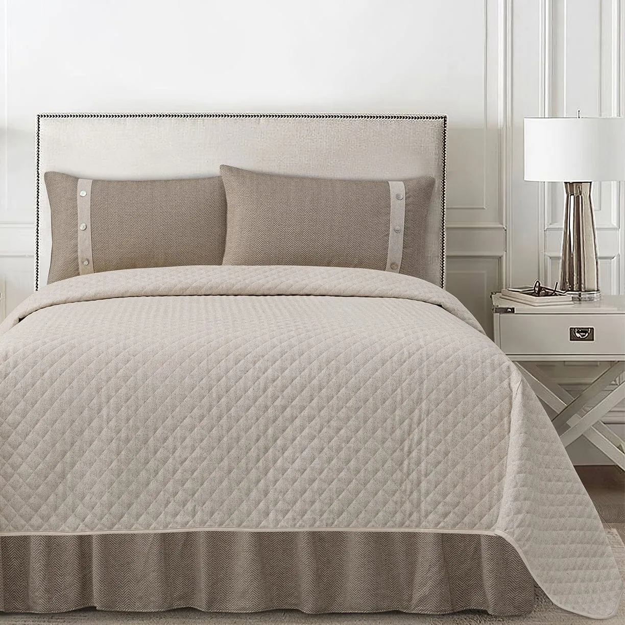 Fairfield Linen Coverlet Set
