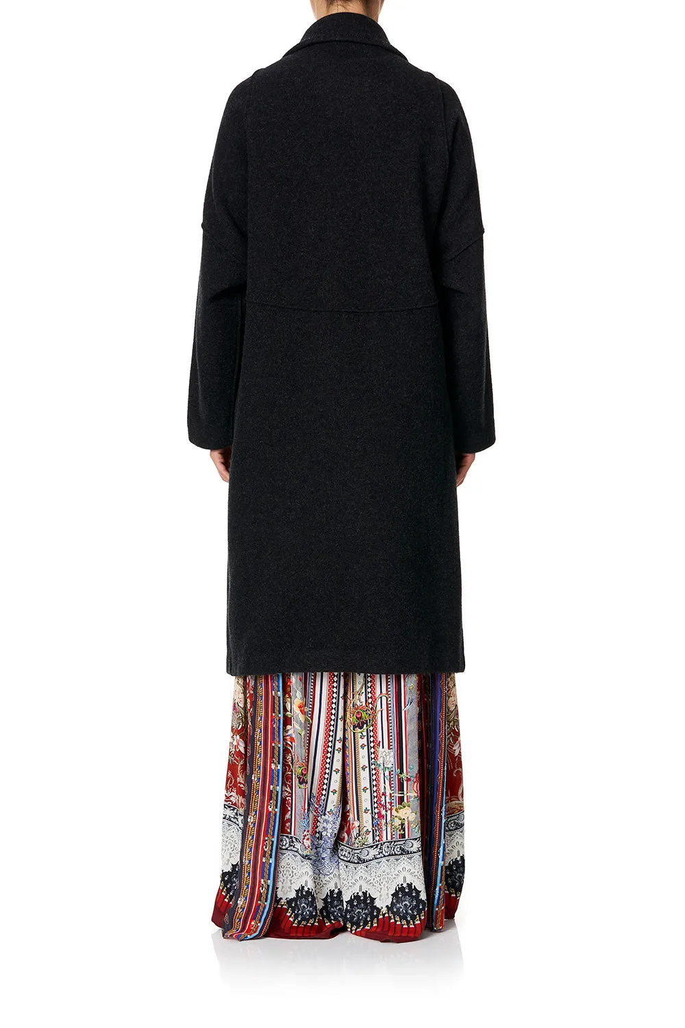 FELT COAT BLACK