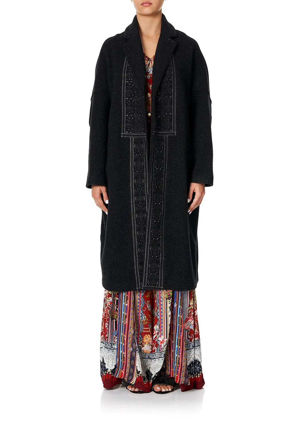 FELT COAT BLACK