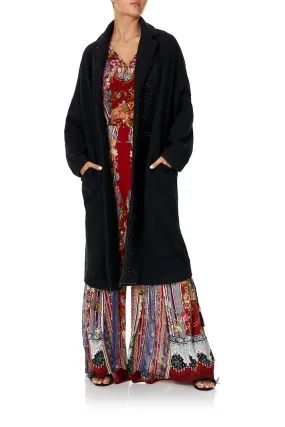 FELT COAT BLACK