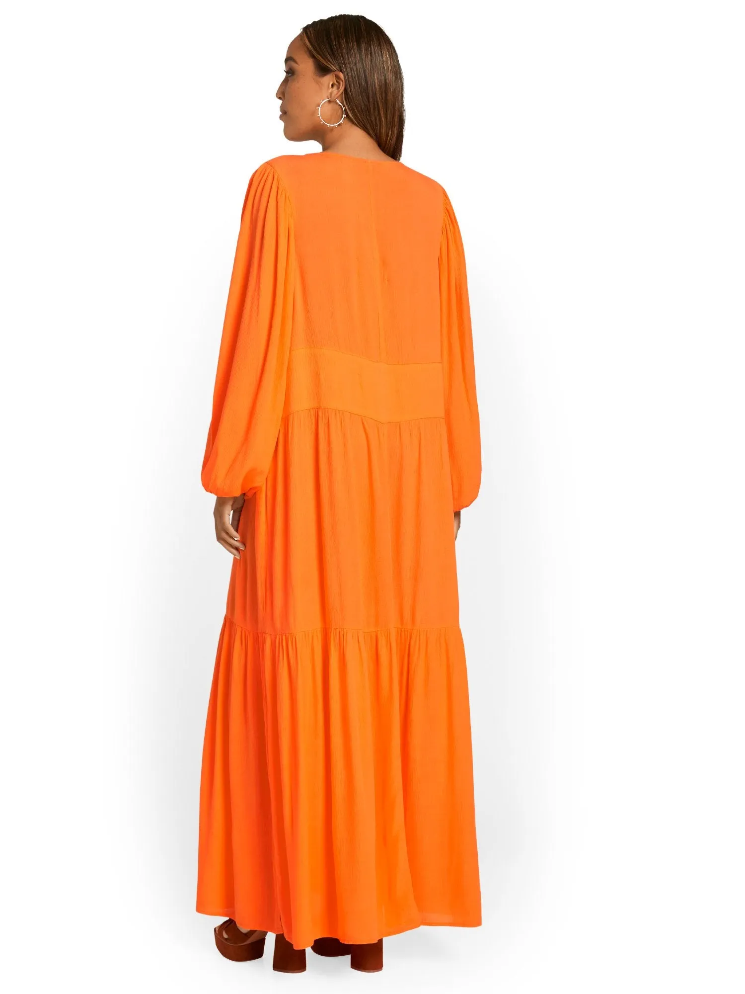 Flowy V-Neck Maxi Dress