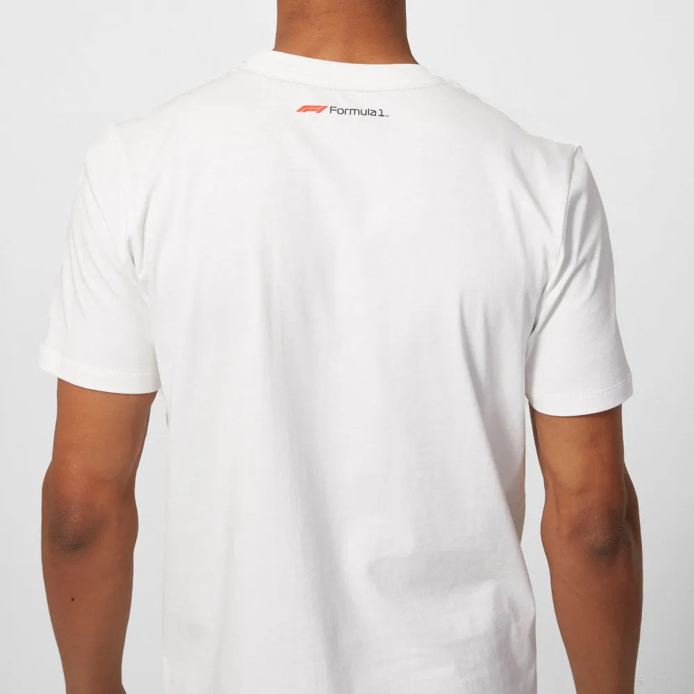 Formula 1 T-shirt, Formula 1 Logo, White, 2020