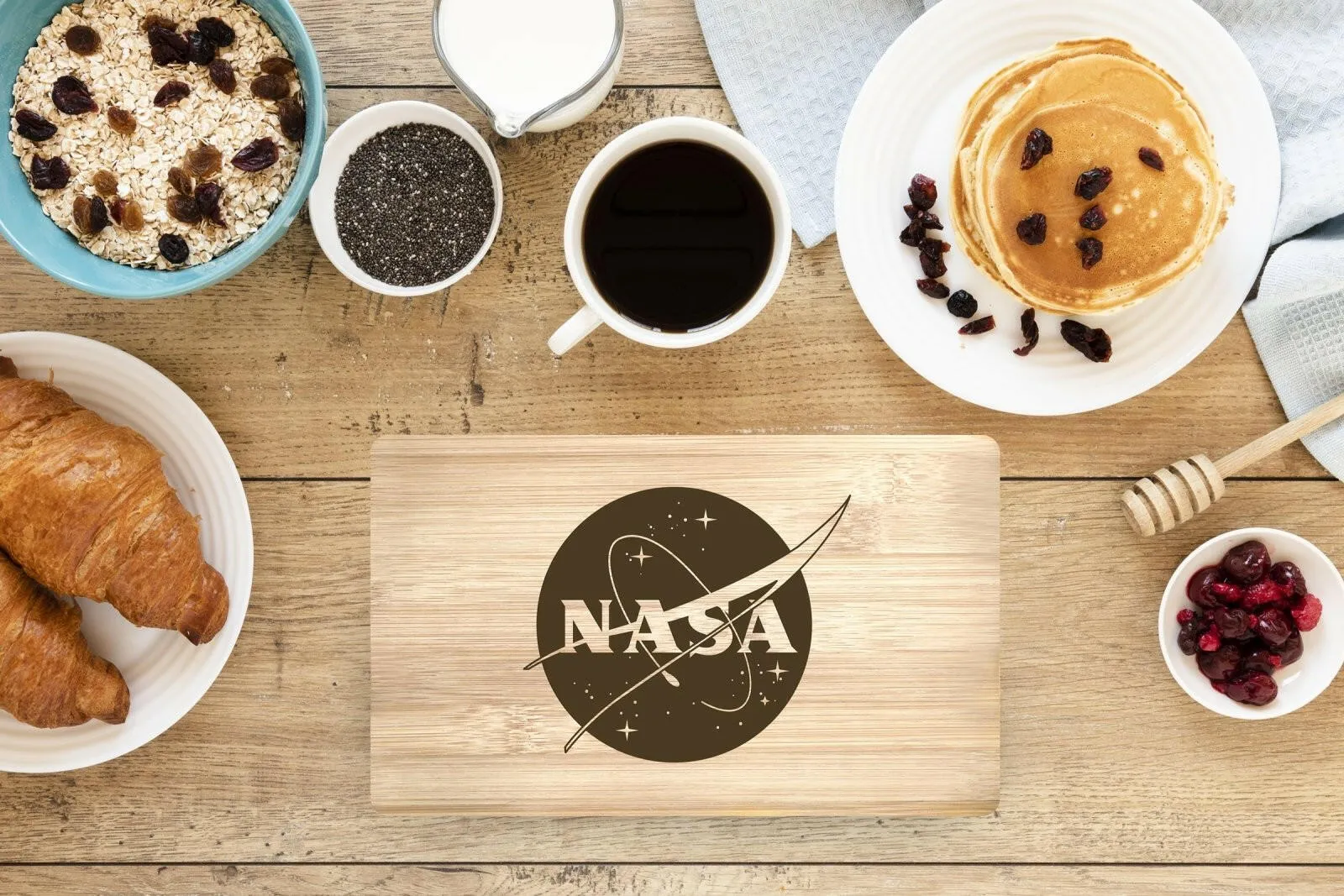 Frühstücksbrettchen - NASA Meatball Logo